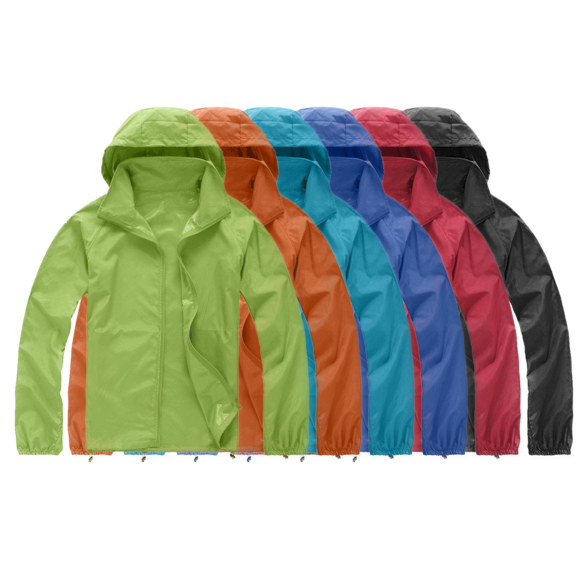 Cycling Rain Jacket Commute - Unisex Waterproof Fabric Windproof Ultra-light Quick-drying