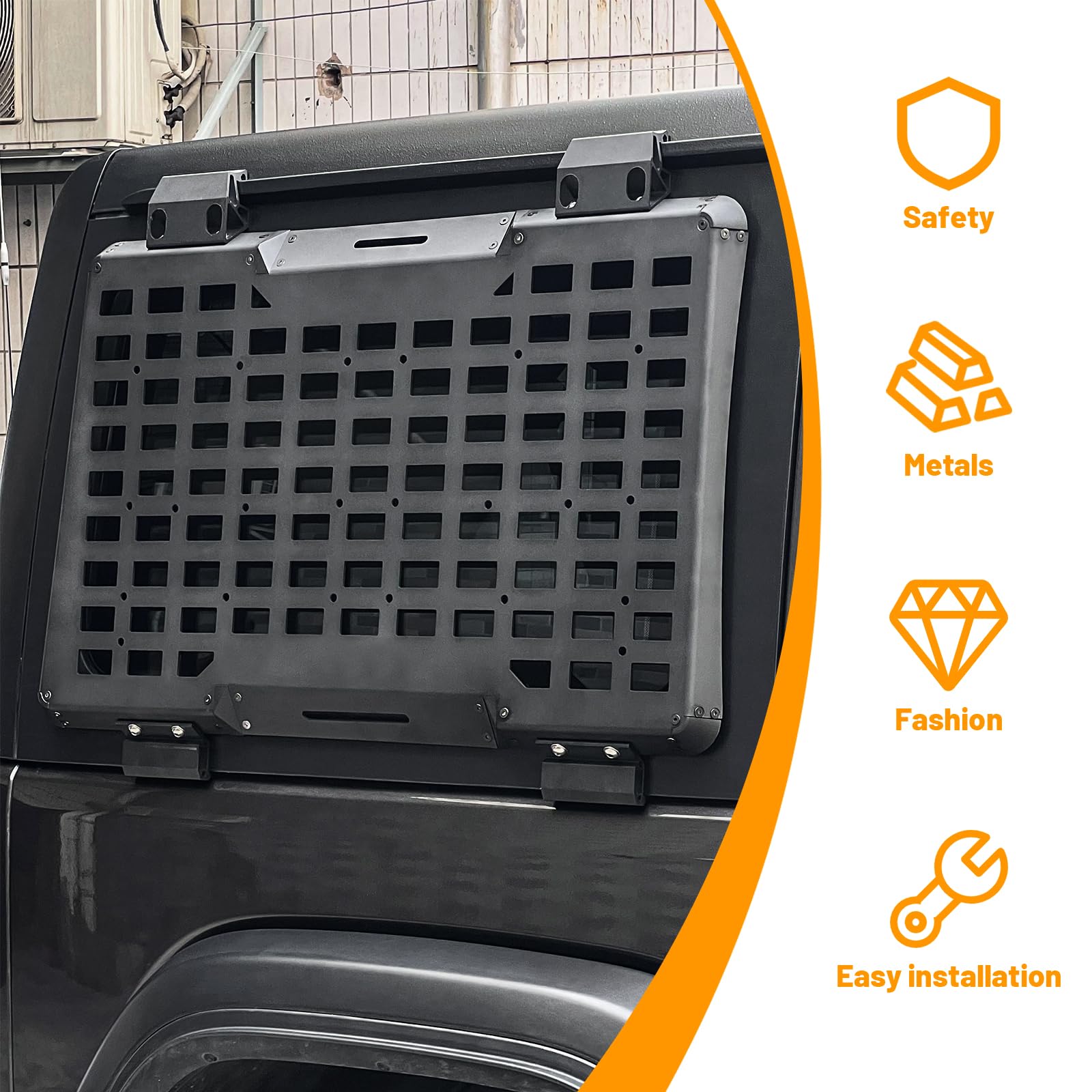 Rear Right Window Molle Panel  - огляд і ціна Cargo Rack Aluminum